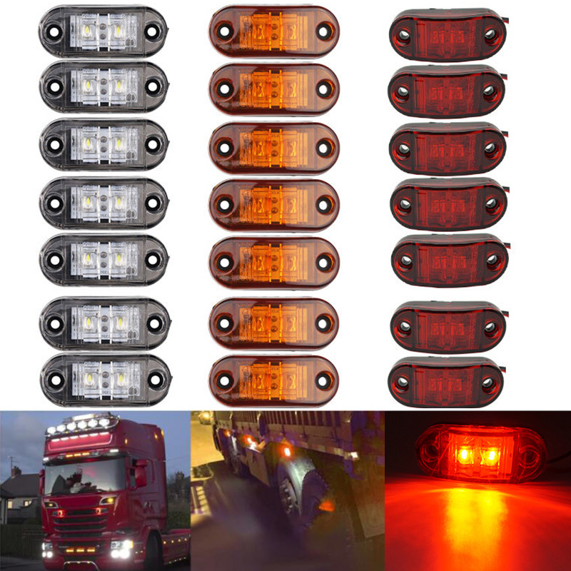 Signal Panel Orange - 10 pièces feux d'avertissement LED Diode