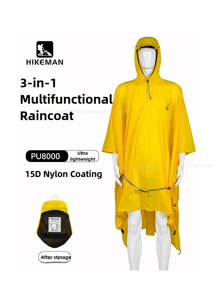 Fire Starting Kit - Housse imperméable 15D/210T, Poncho de pluie