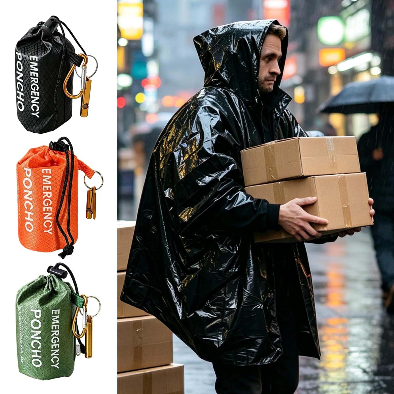 Lot de 3 ponchos de pluie de s - Survival Blanket Reflective avis et prix